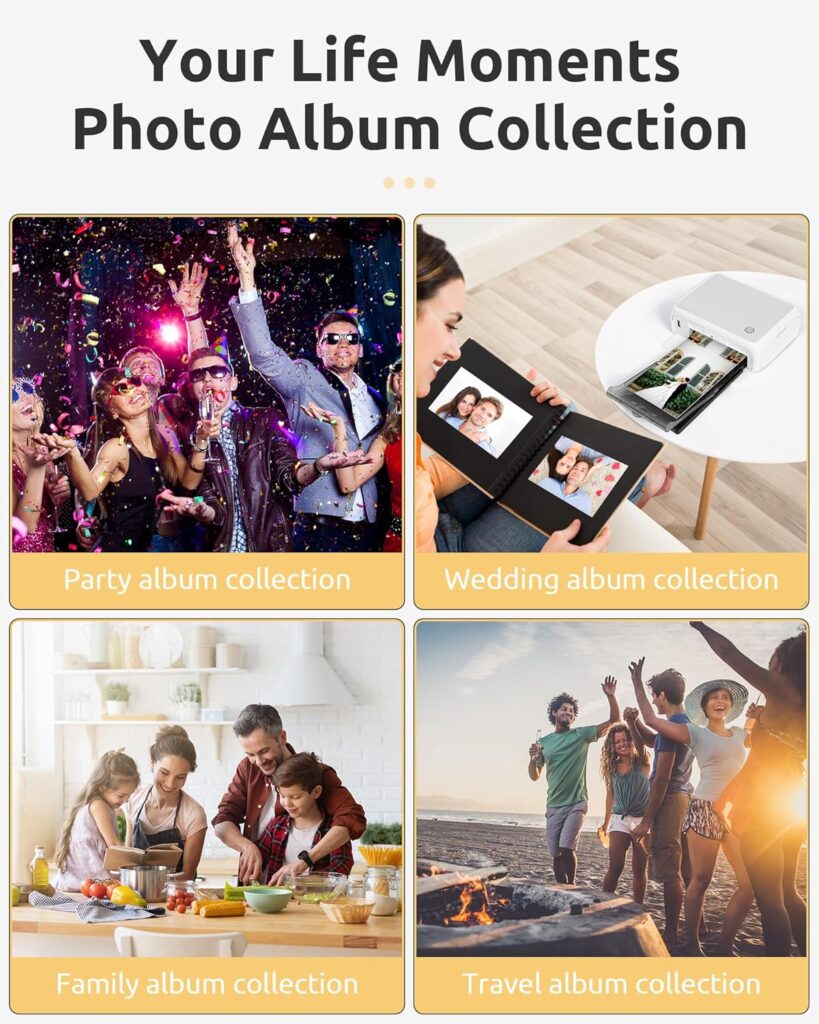 HPRT 4x6 Photo Printer, Instant Full Color Photo Printer for Phone/Laptop/MacBook, AR Video Printing, Thermal Dye Sublimation (10 Sheets Photo Paper Included)