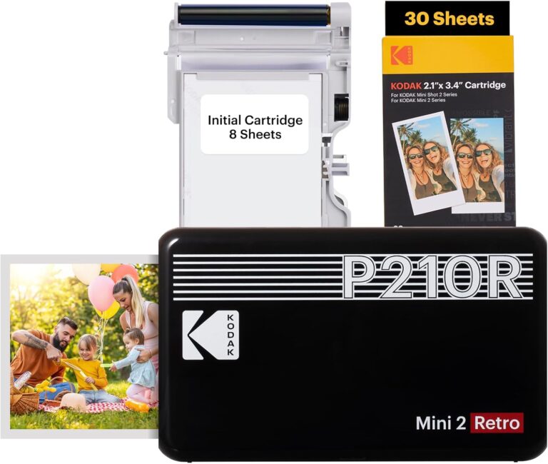 KODAK Mini 2 Retro 4PASS Portable Photo Printer