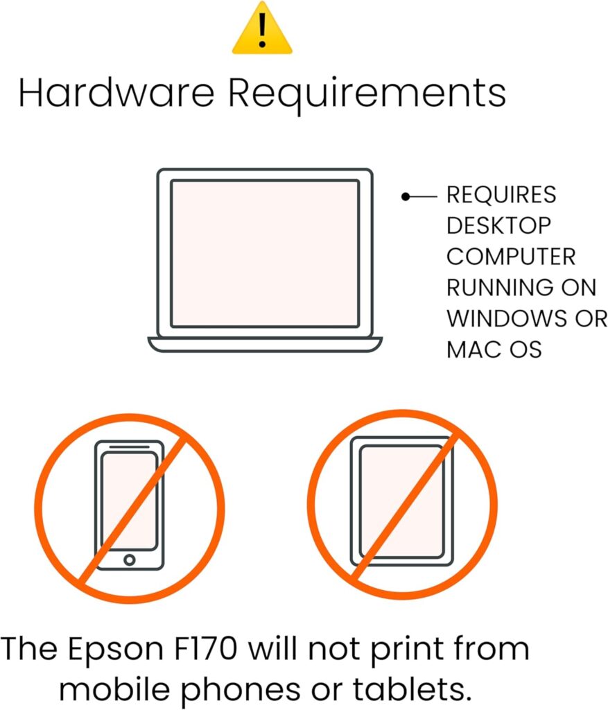 makerflo Epson SureColor F170 Sublimation Printer – Professional Dye Sublimation for Tumblers, T-Shirts, Mugs, Keychains – Desktop Inkjet Printer for Mac  Windows