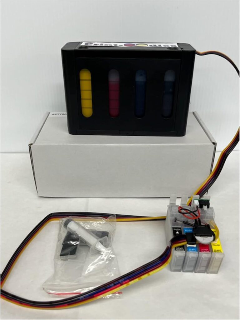 Print Oodles Dye Sublimation Ink Heat Transfer Ink Inkjet Printers Ink Cartridge CISS for C88 C88 + WF-7710 WF-7720 (Full Pigment)