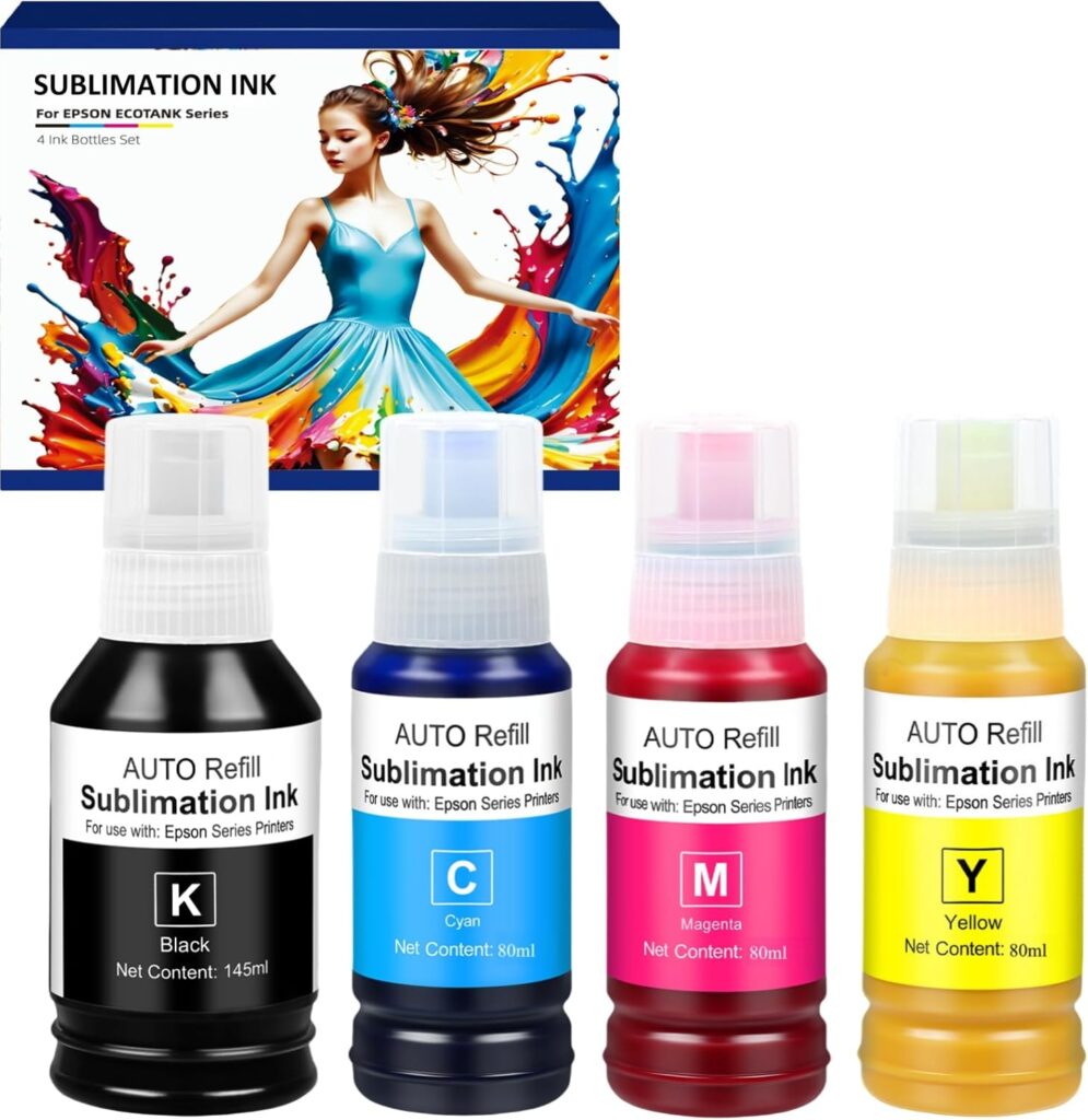 Sublimation Ink for Ecotank et-15000, et-2400, Eoctank et-2800, et-2850, et-2803, et-3850, et-2720, et-2760, et-2840, et-3830, XP4100, Sublimation Heat Press Ink
